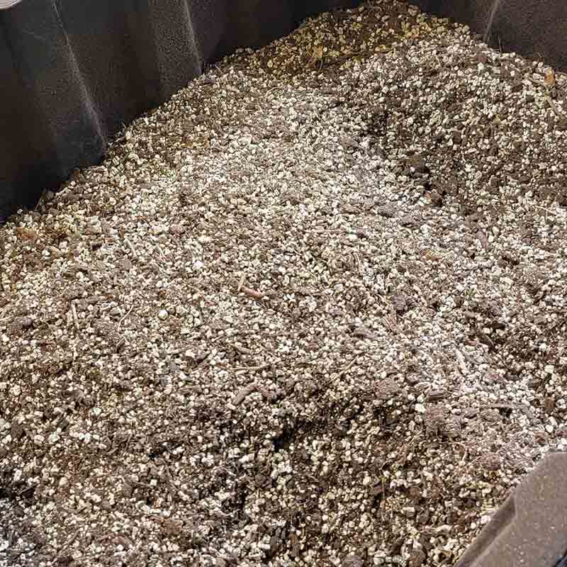 Hình ảnh: Hỗn hợp phối trộn đá Vermiculite với đất trồng
